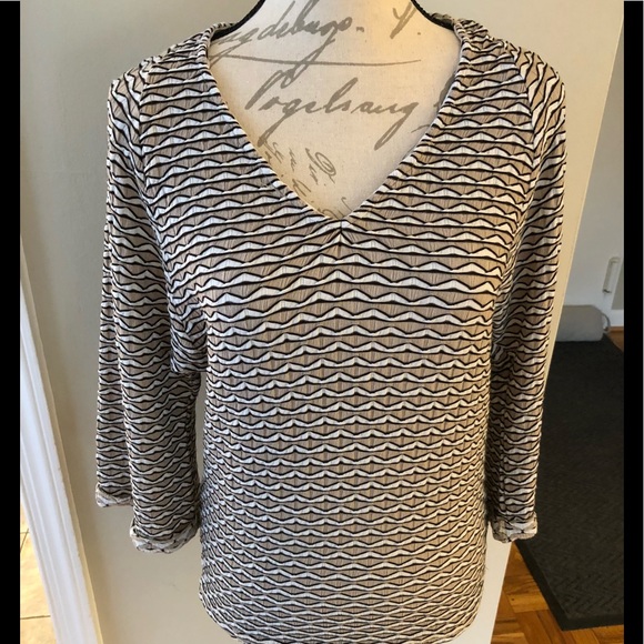 Anthropologie Postage Stamp Long Sleeved Top - Picture 3 of 8